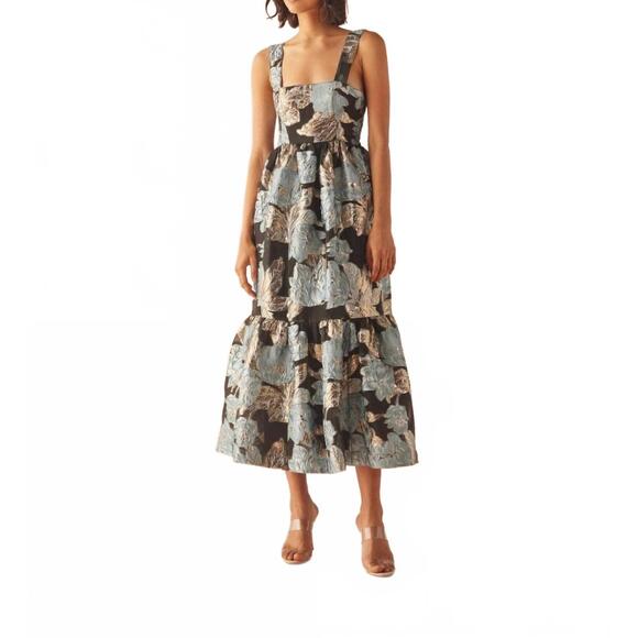 chinese dress ladies Jaase Leena Print Tillie Maxi Dress – Lilac and Mila main image 0
